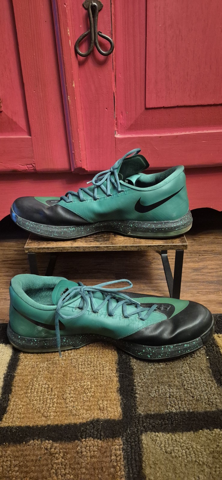 Nike KD 6 Night Vision Size 16 Mens Custom Colorway Green Black Speckled Midsole