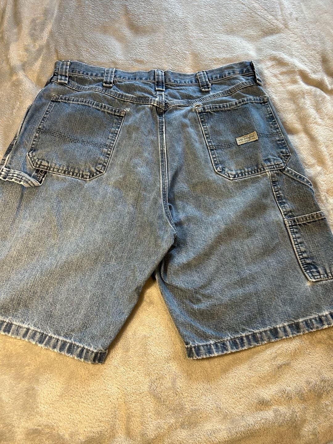 Vintage Wrangler Authentics Men’s Denim Carpenter Shorts Size 36