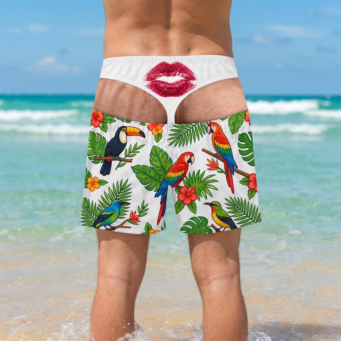 Custom Funny Men Swim Trunks Summer Vacation And Travel Gifts For Men