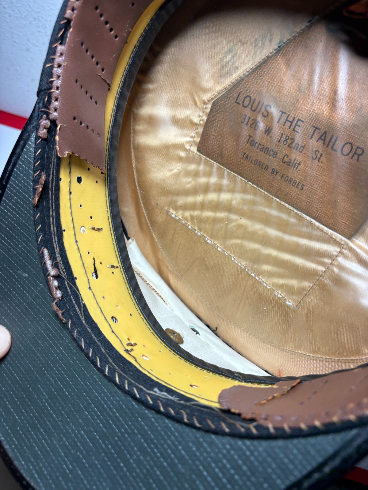 22.75″ Circumference, Vintage Collector Los Angeles Fireman Department Hat Cap