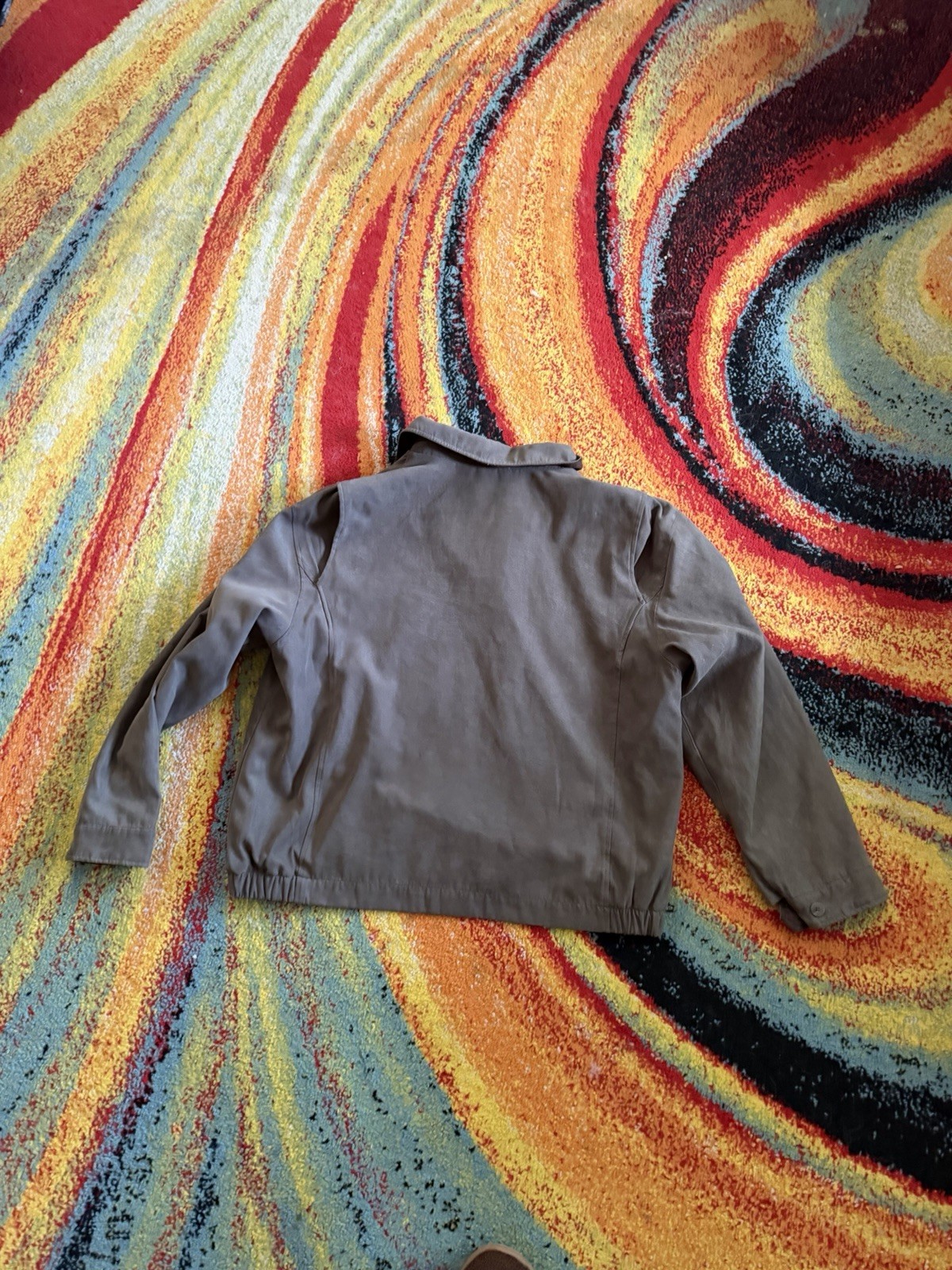 Covington Men’s Brown Full Zip Lined Jacket w/ Pockets, Short Length XL