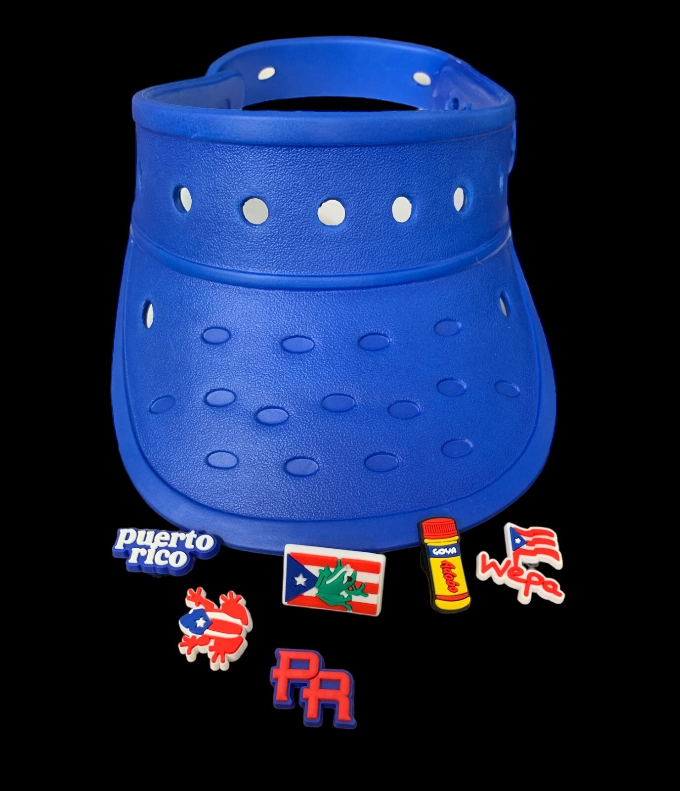 Visor Hat Fits Shoes Charms Floatable Adjustable Lightweight Durable Sun – Blue