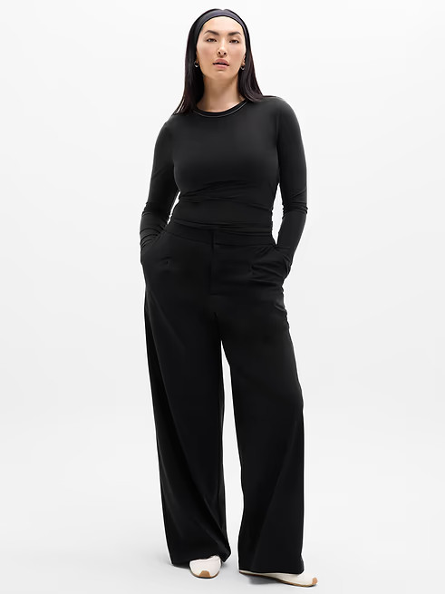 ATHLETA Pinnacle High Rise Trouser 10 | Black Pant #472041 NWT