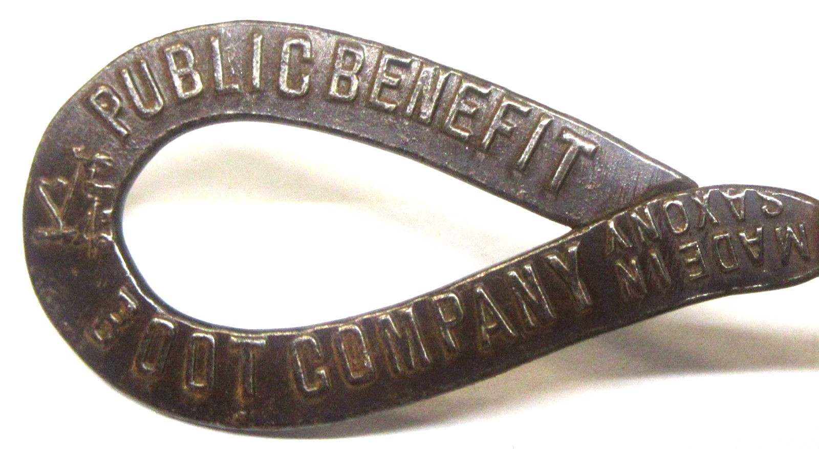 early PUBLIC BENEFIT BOOT COMPANY Shoe Button Hook buttonhook *