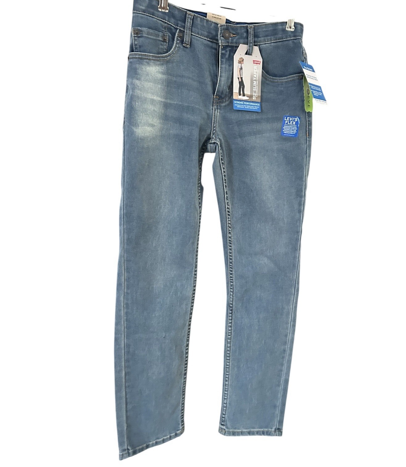 NWT Levi’s Women’s 512 Jeans Sz 14R Regular Taper 27 x 29 Adjustable Waist Blue