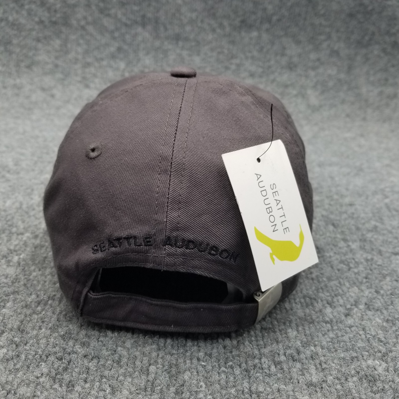 Seattle Audubon Bird Hat Cap Gray Strap Back Mens Adjustable [bird]u.