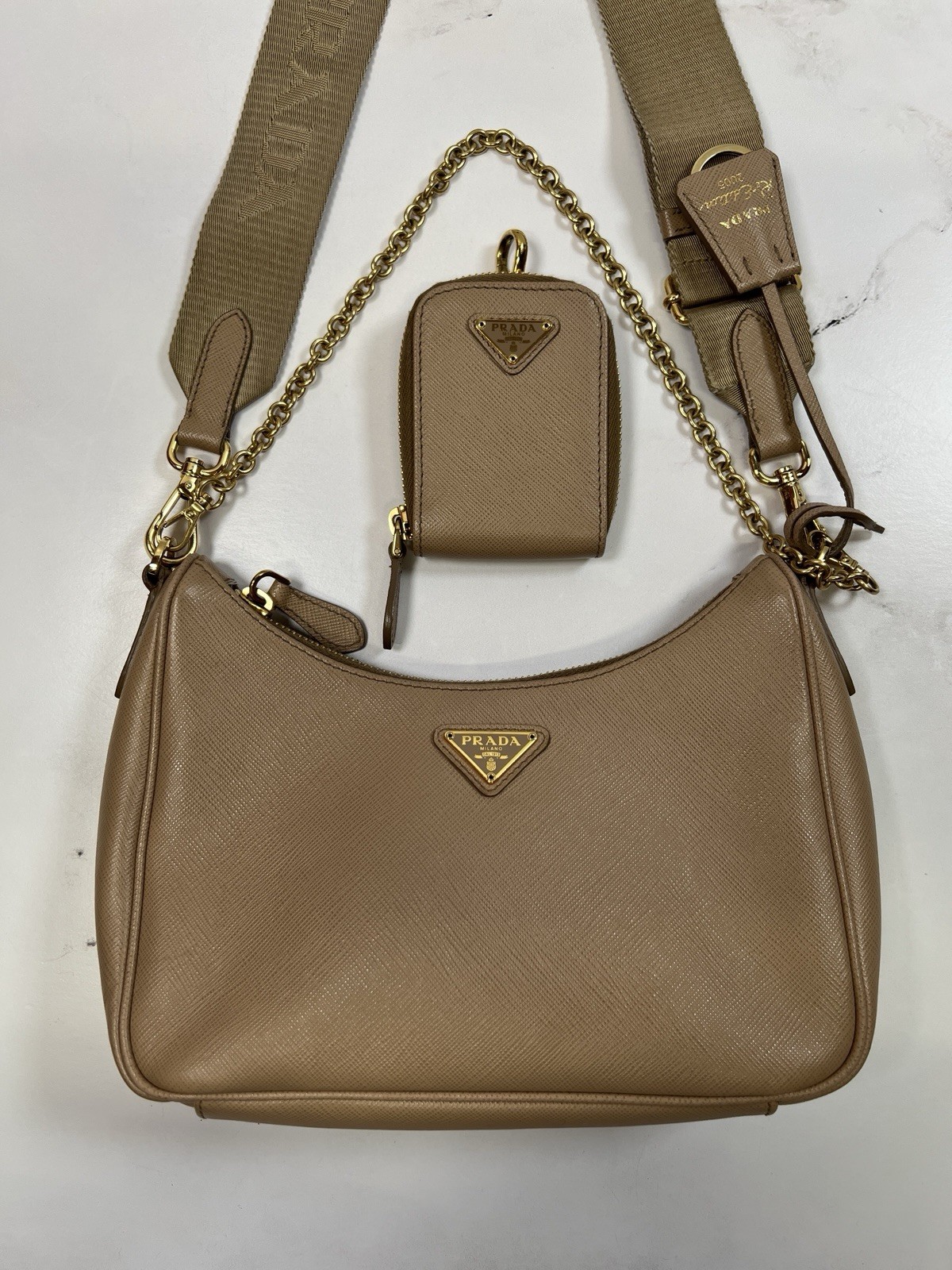 Prada Re-edition Reedition 2005 Saffiano Leather Shoulder Bag Crossbody Purse