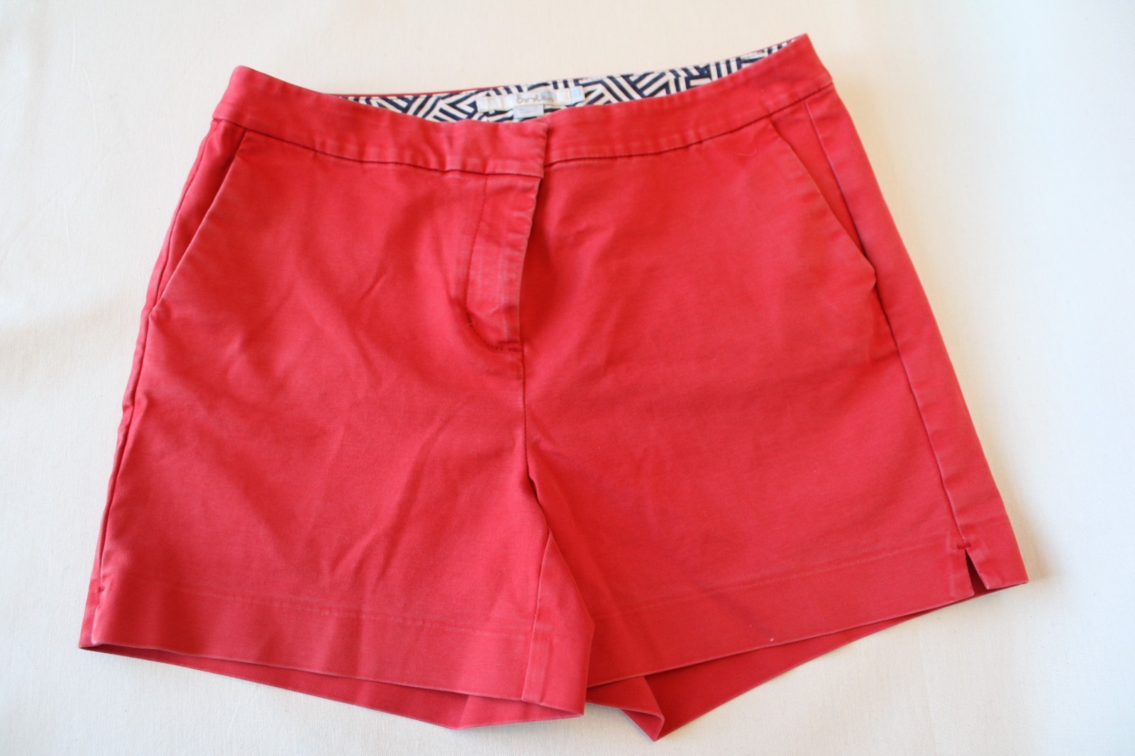 Boden Richmond Red Stretch Cotton Shorts Size US 6 – 4″ Inseam