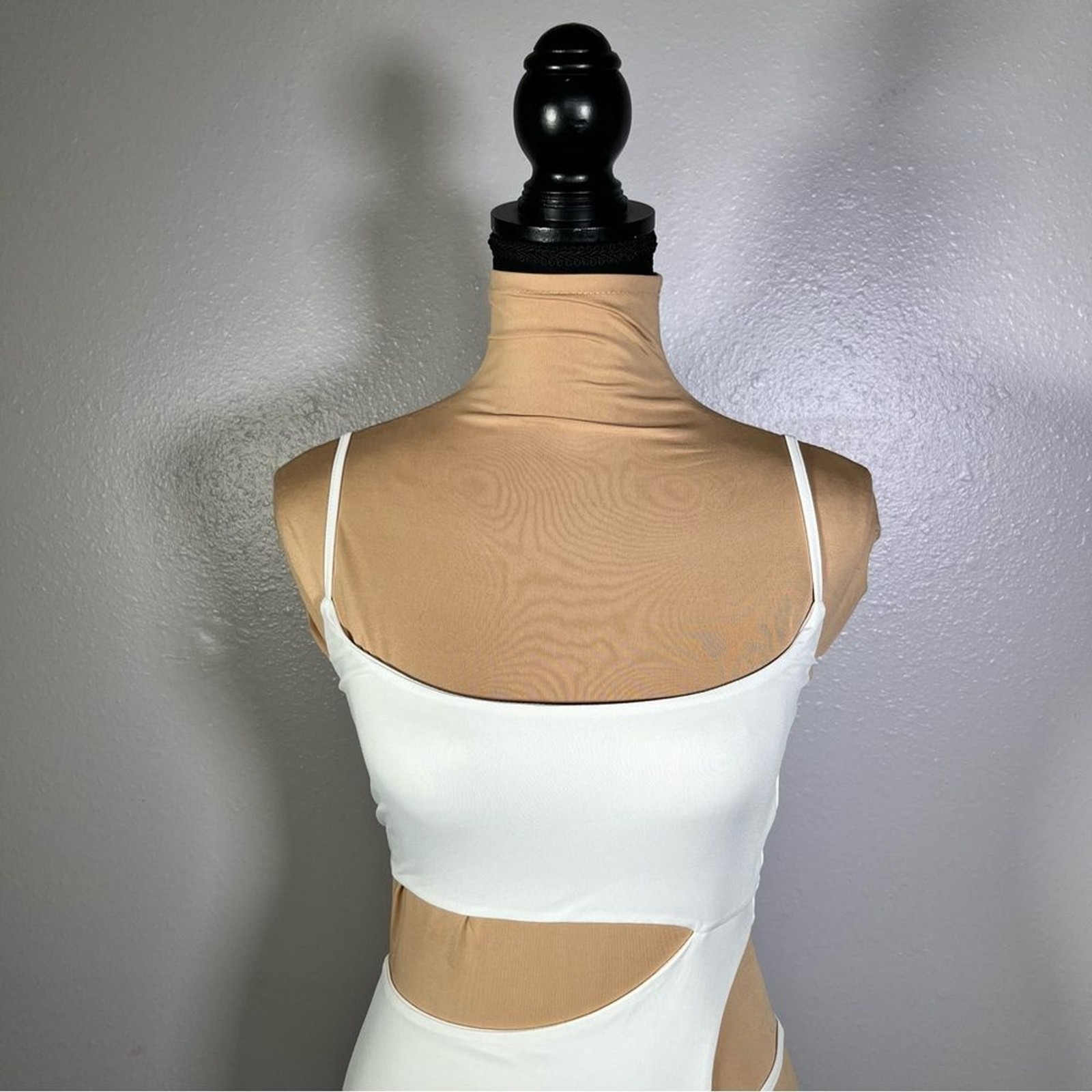 White waist cut out bodycon midi dress XS | sexy night out club vacation party