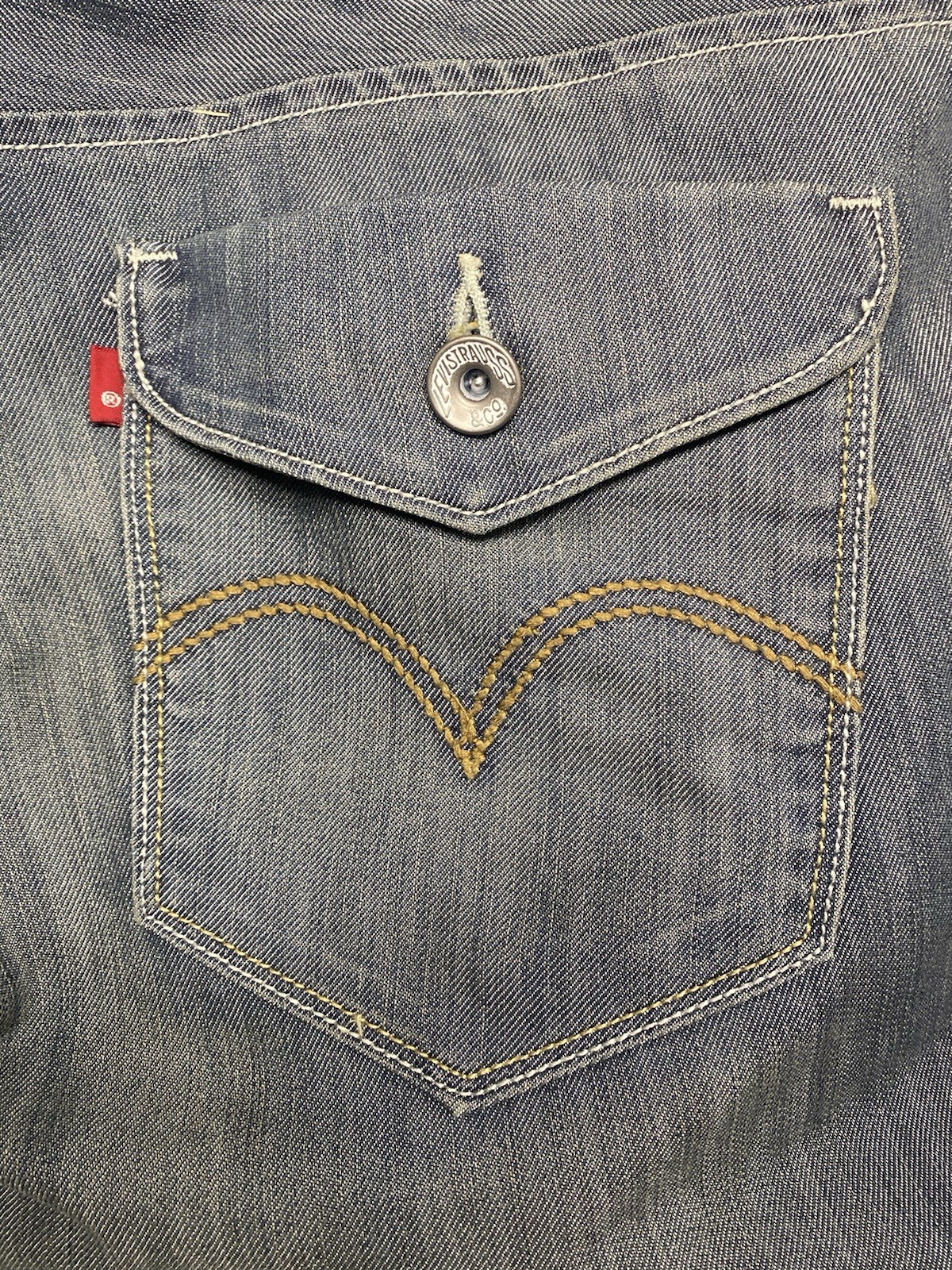 Signature by Levi Strauss Jeans Mens 40×32 Blue Mid Rise Bootcut Stretch Denim