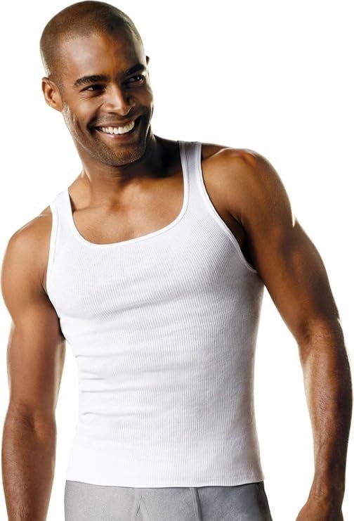 Hanes Tagless Tanks Men’s XL White 3 Pack New