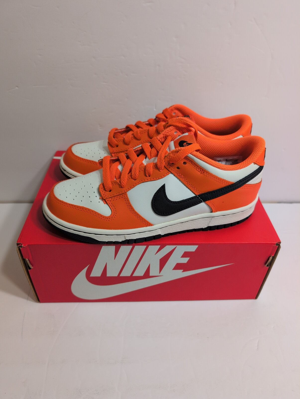 Nike Dunk Low Halloween Shoes Orange DH9765-003 US Sz 6 Y Unisex