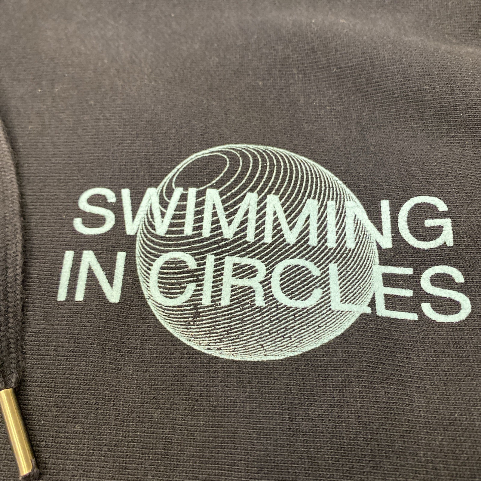 Mac Miller Swimming in Circles Tour Hoodie Reverse Weave Front Pocket 27.5×22.5”