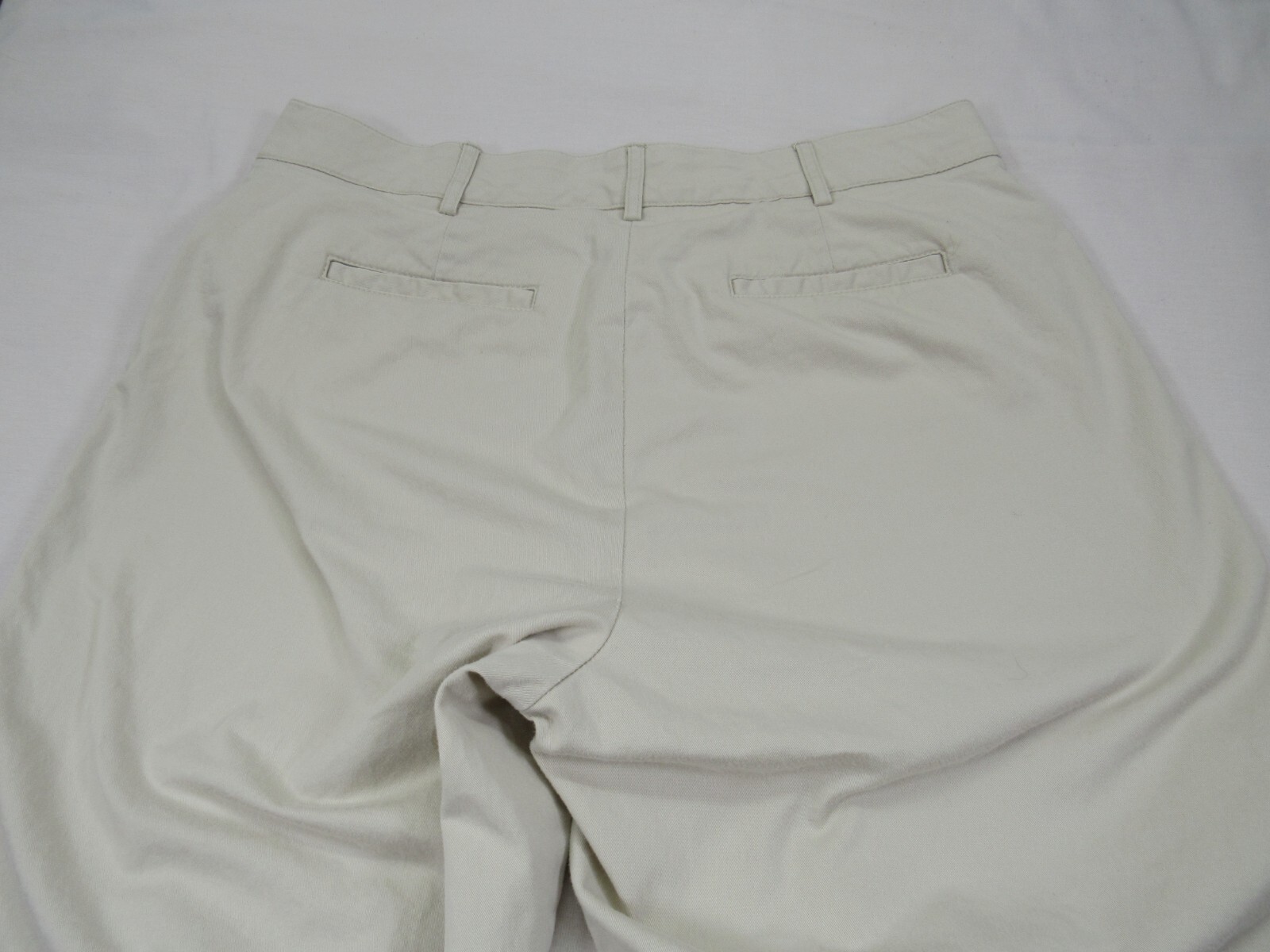 Kim Rogers Womens Pants 14 [ 34W 20L ] Beige Crop Straight 4 Pockets Stretch