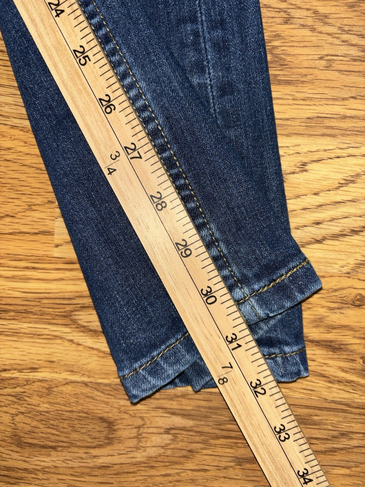 Levi’s 513 Selvedge Slim Straight Leg Jeans Men’s Size 33×31 Medium Wash Denim