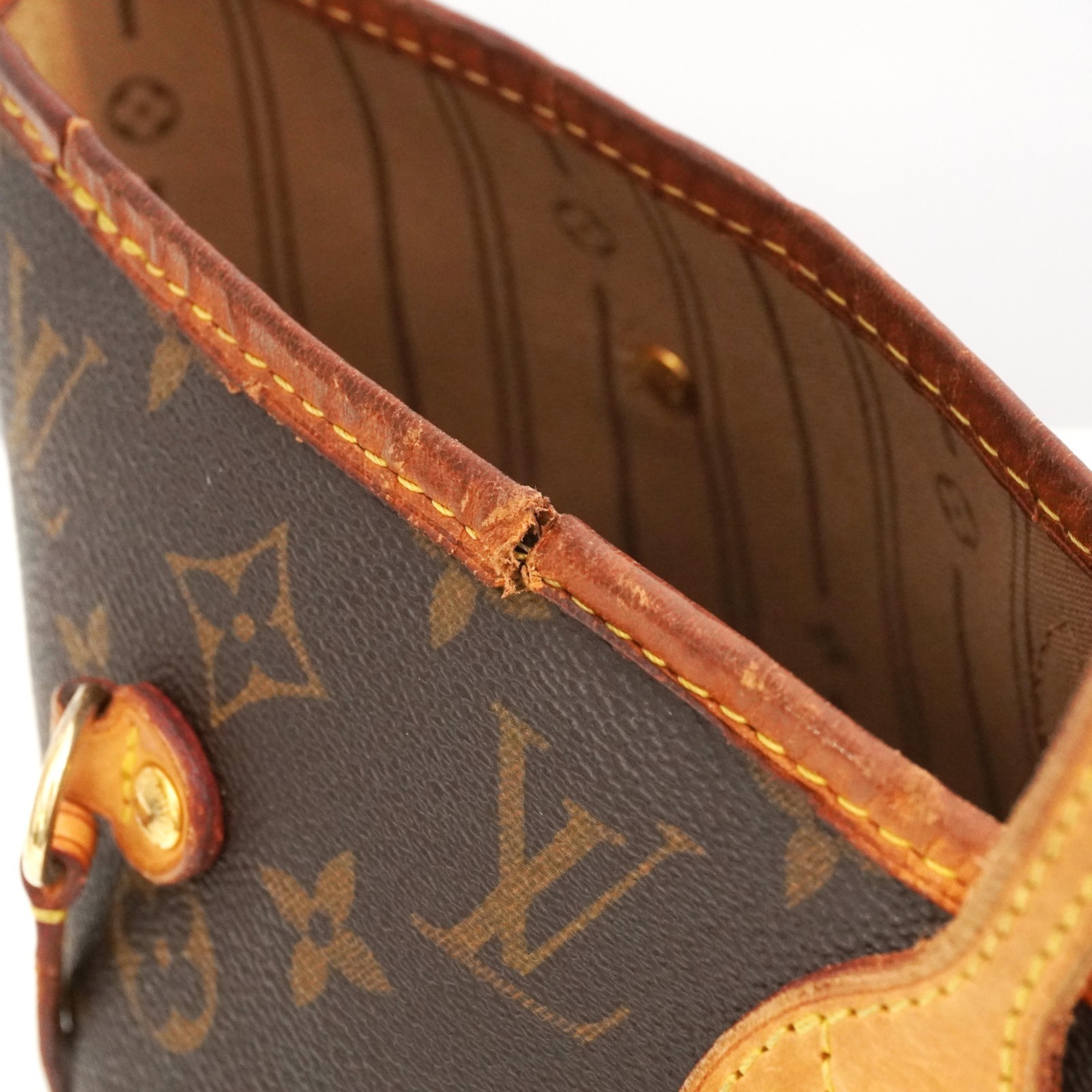 LOUIS VUITTON LV Monogram Neverfull MM M40156 Tote Bag VI2094 Auth #54372A