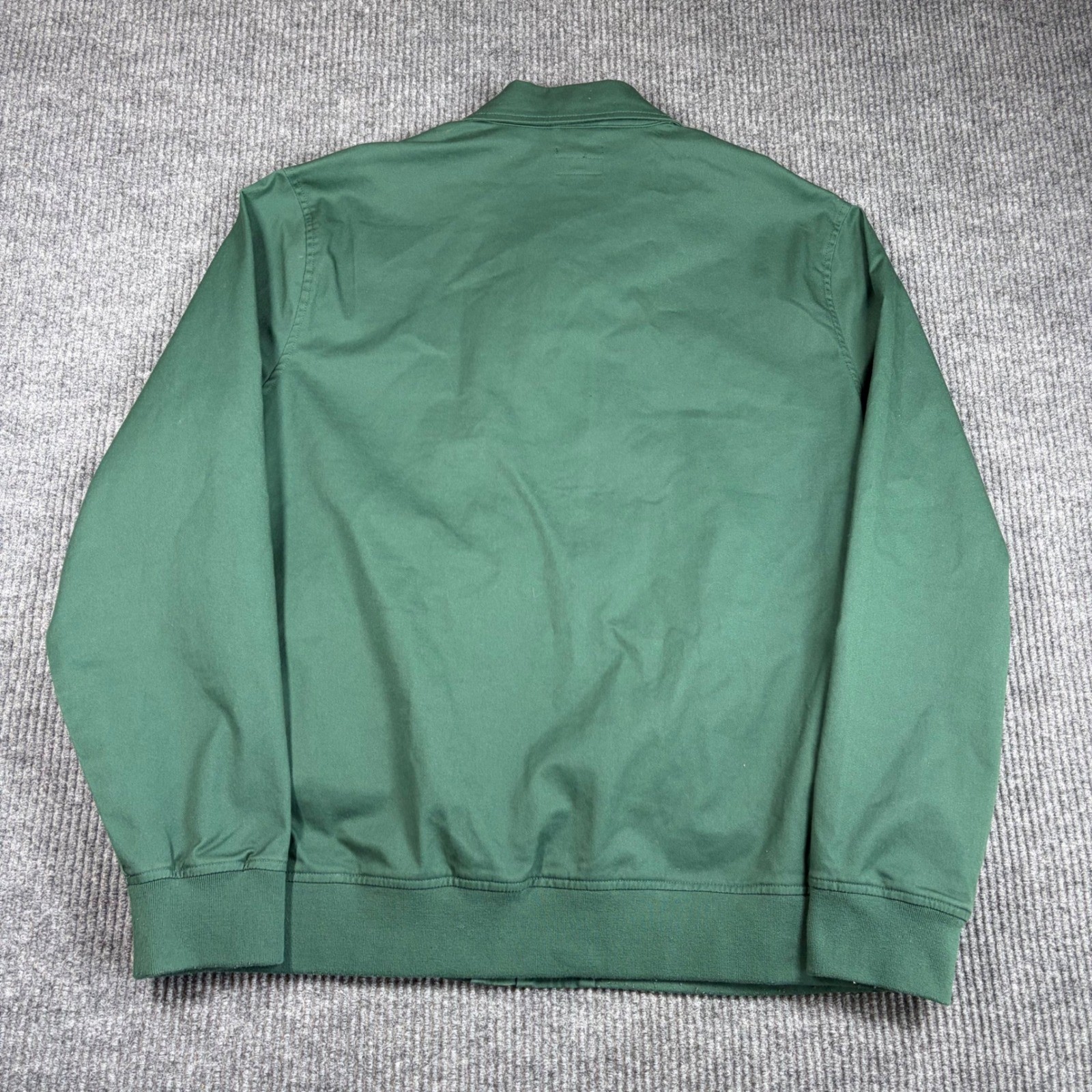 Brixton Dillinger Jacket Mens XL Green Full Zip Standard Fit Workwear Canvas