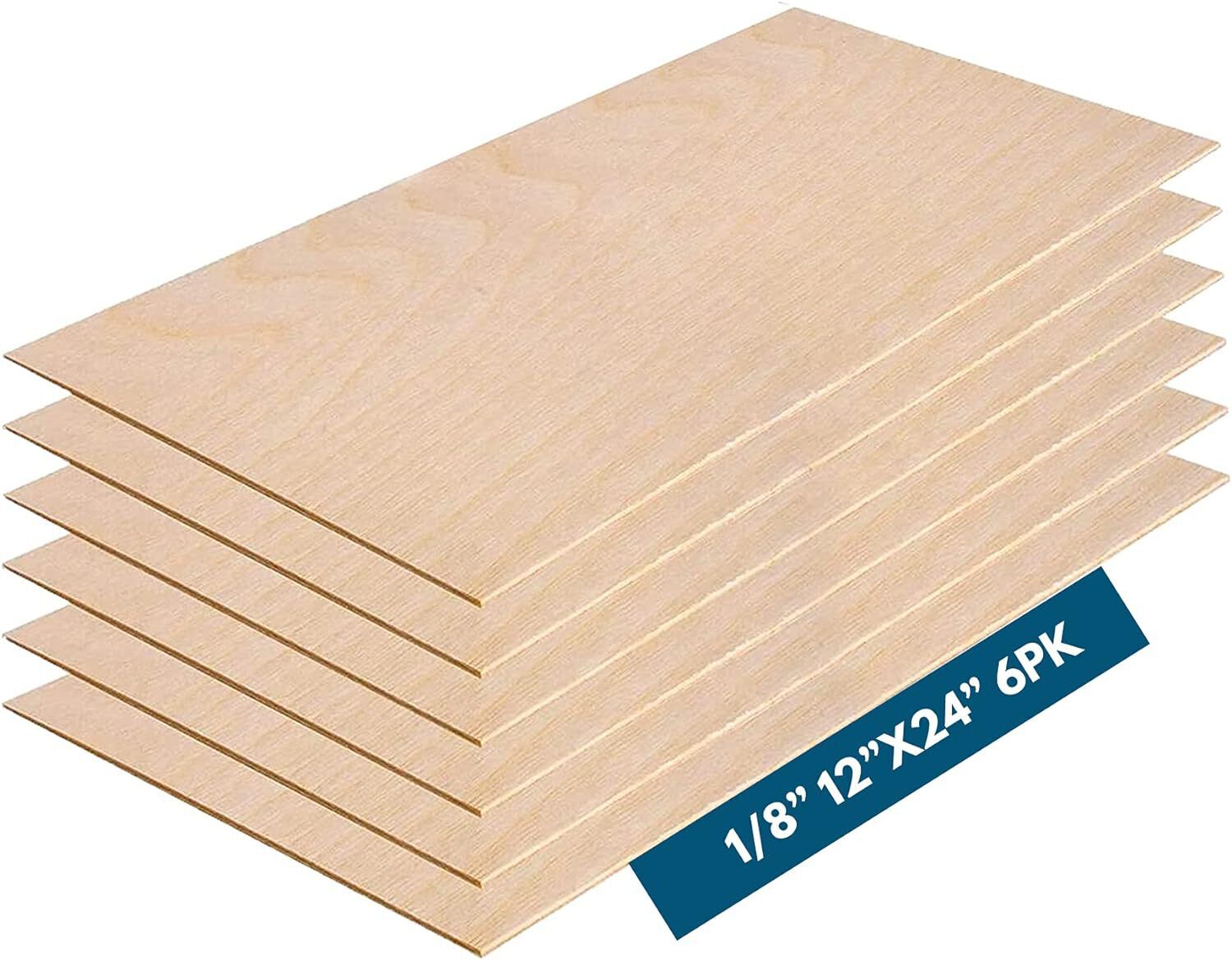 3MM 1/8″ x 12″ x 24″ Baltic Birch Plywood – B/BB Grade (6pk) Perfect for Arts an