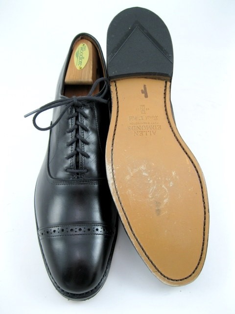 Allen Edmonds “Fifth Avenue” Cap-Toe Oxfords 10.5 AA Black WORN ONCE (613N)