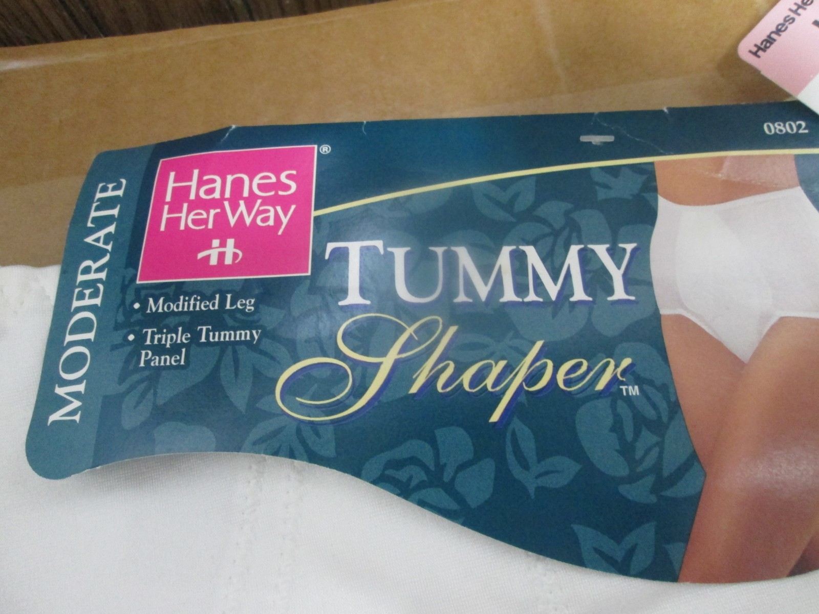 Vintage Hanes Her Way Tummy Shaper Panty Moderate Control Large White NWT