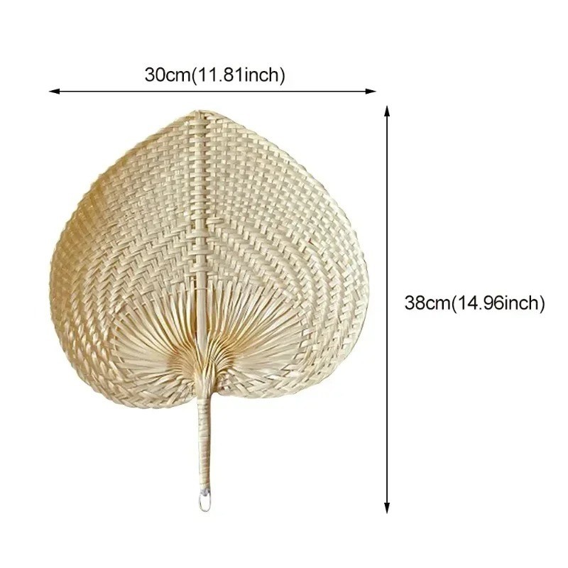 Natural Woven Hand Fan for Summer