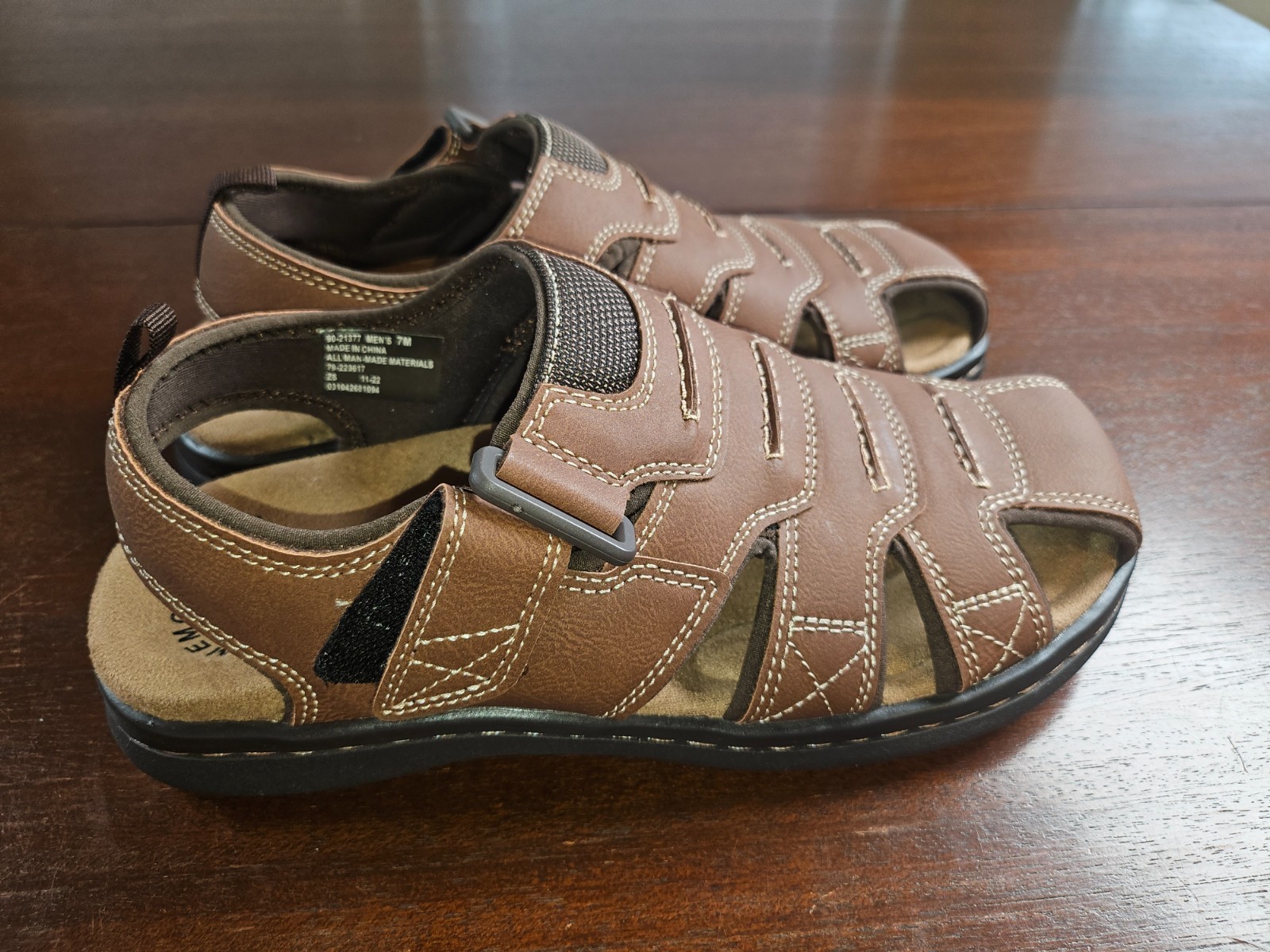 Dockers Mens Casual Comfort Outdoor Sport Fisherman Brown Sandal Shoe Mens 7 W