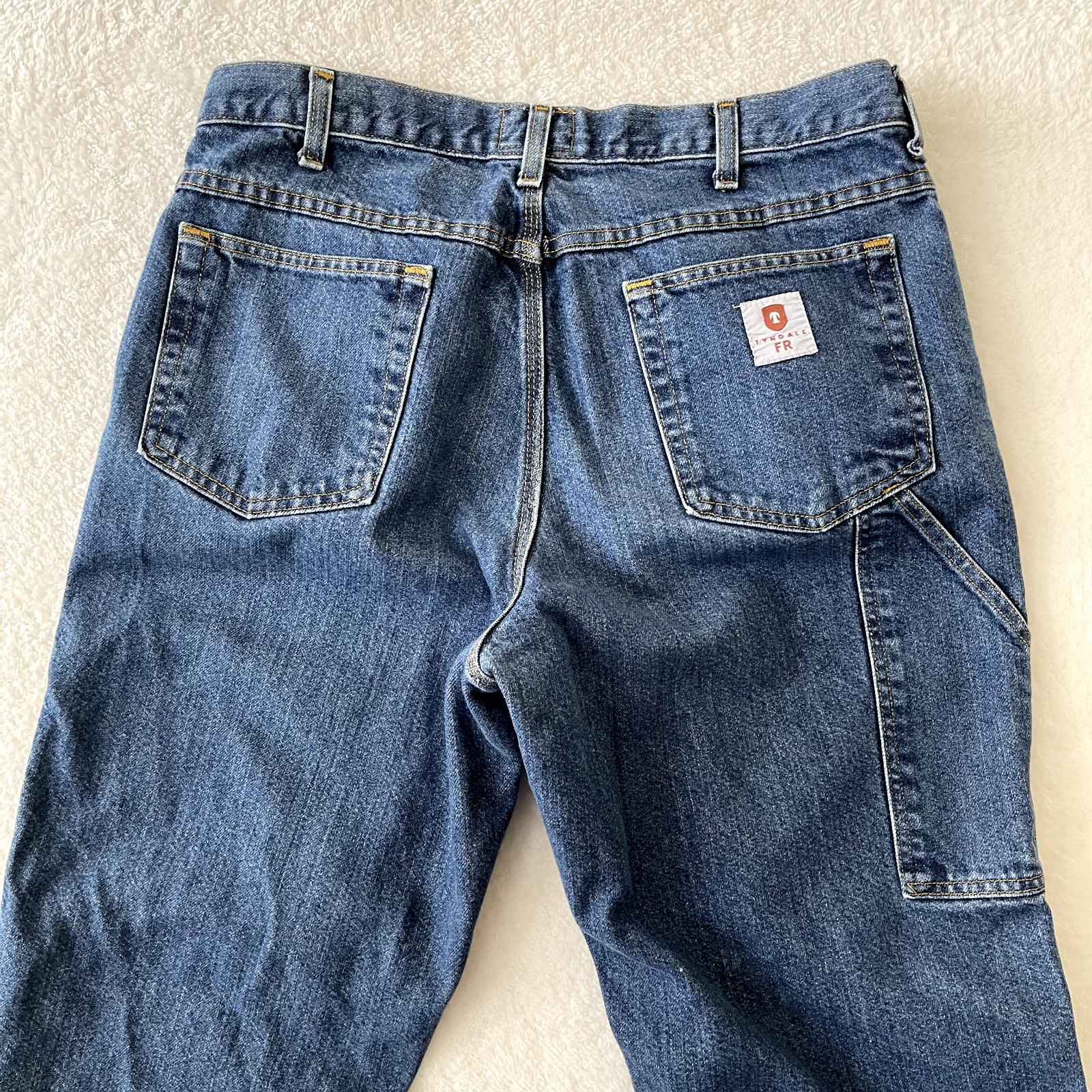 Tyndale FR Flame Resistant MENS F290T Cotton Denim Blue Jeans SIZE 34×29 USA