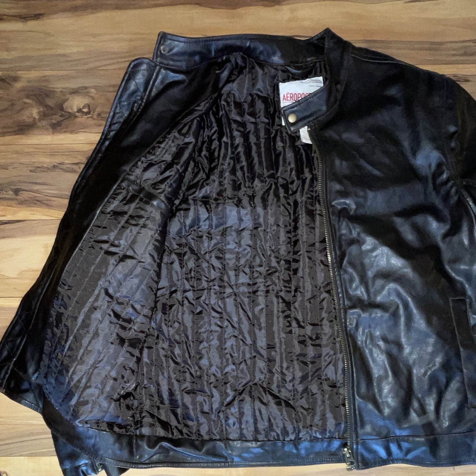 Aeropostale Men’s Leather Jacket Size Large