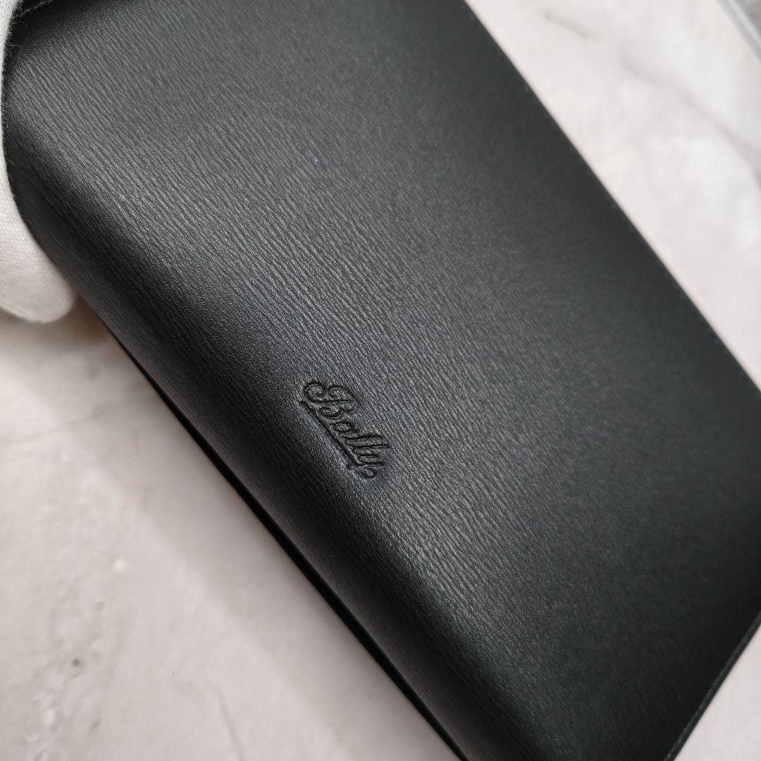 BALLY Bally Round Zip Long Wallet Black Rare