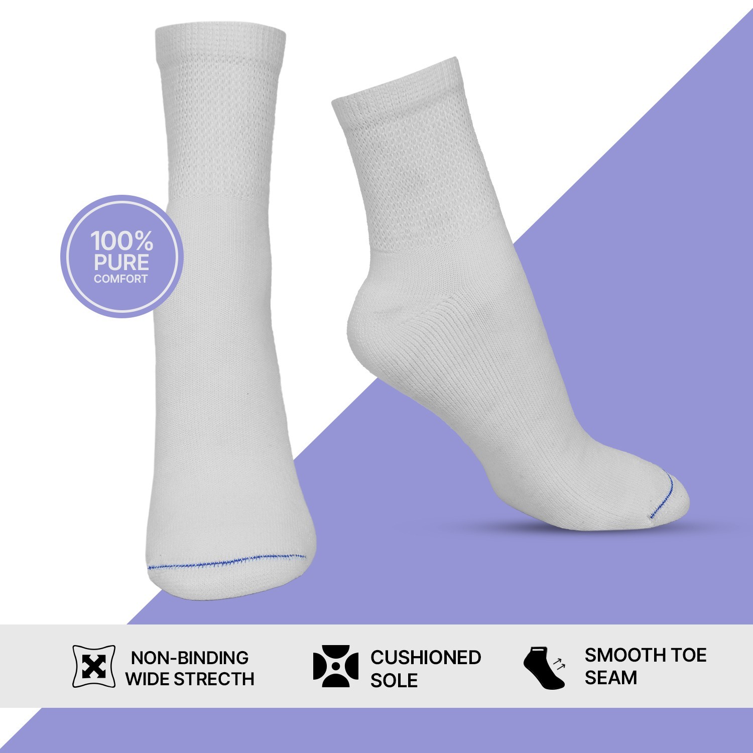 Diabetic Ankle Quarter Socks for Men Women Wholesale Bulk Lot Health Circulatory