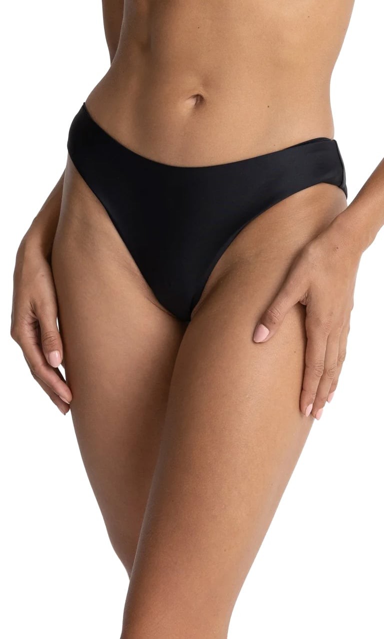 Rhythm Classic Holiday Pant Bikini Bottom – Black – New