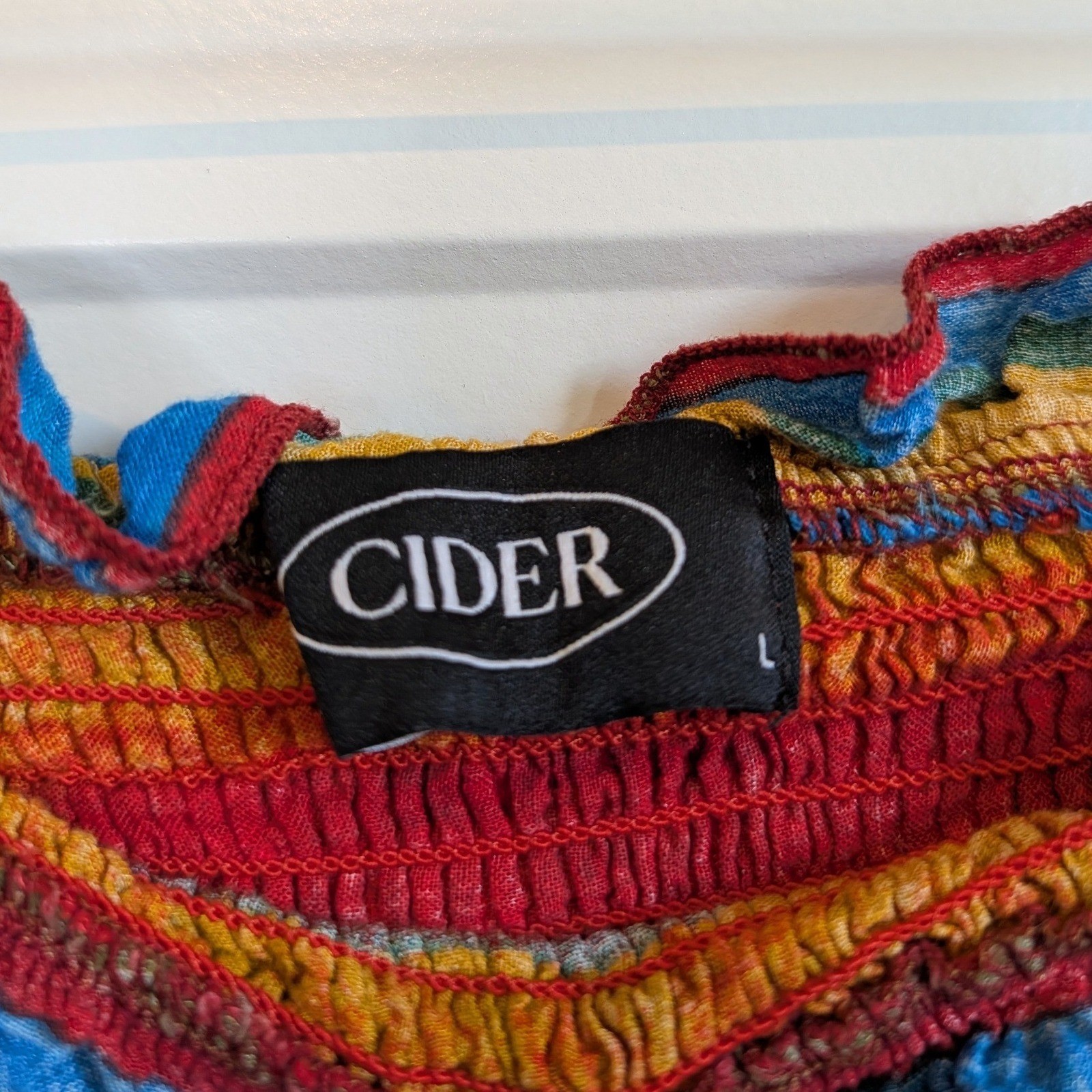 Cider Striped Smocked Tube Top