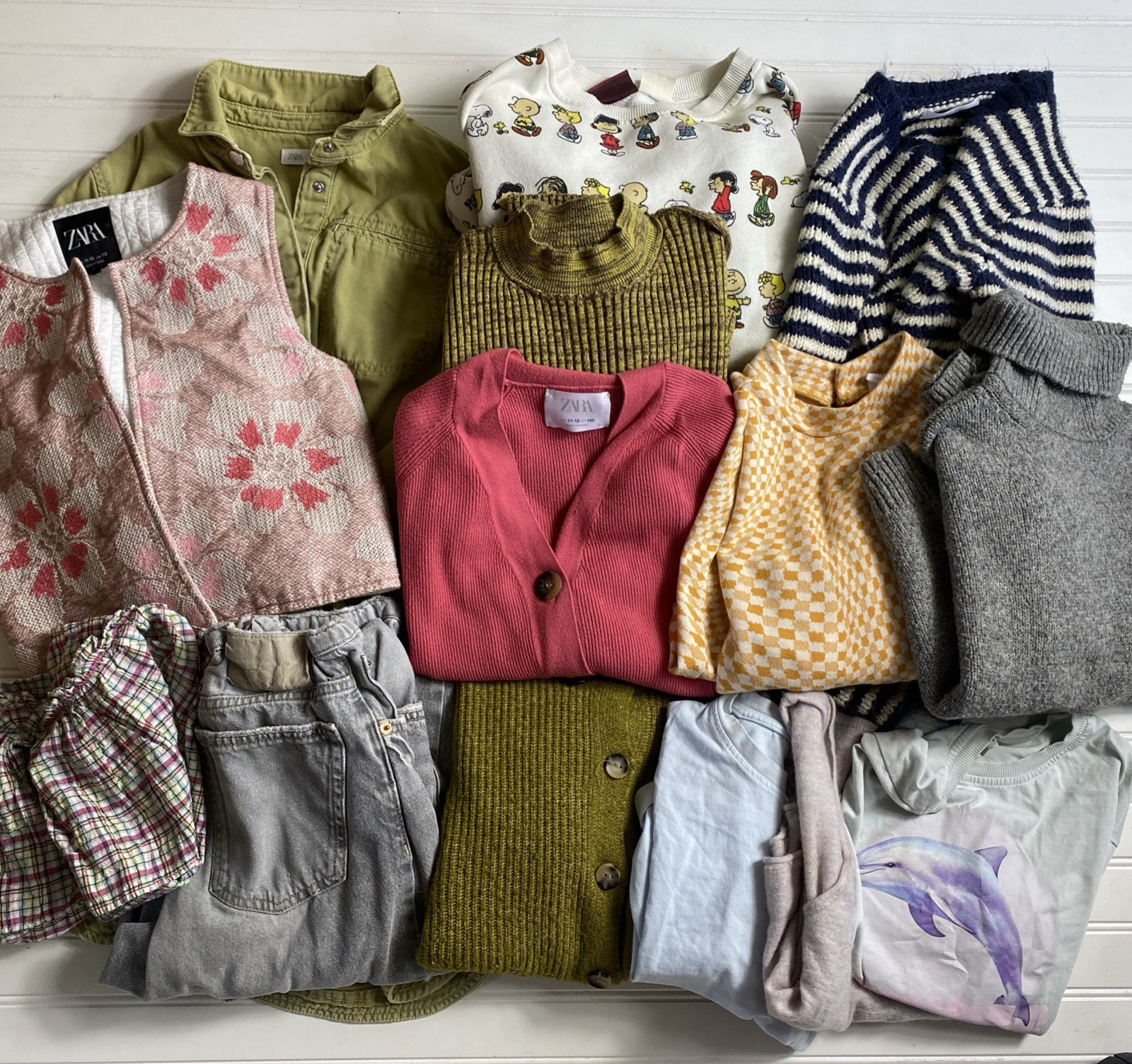 HUGE 14 Piece Girls Zara Mixed Lot Sizes 11/12 & 13/14
