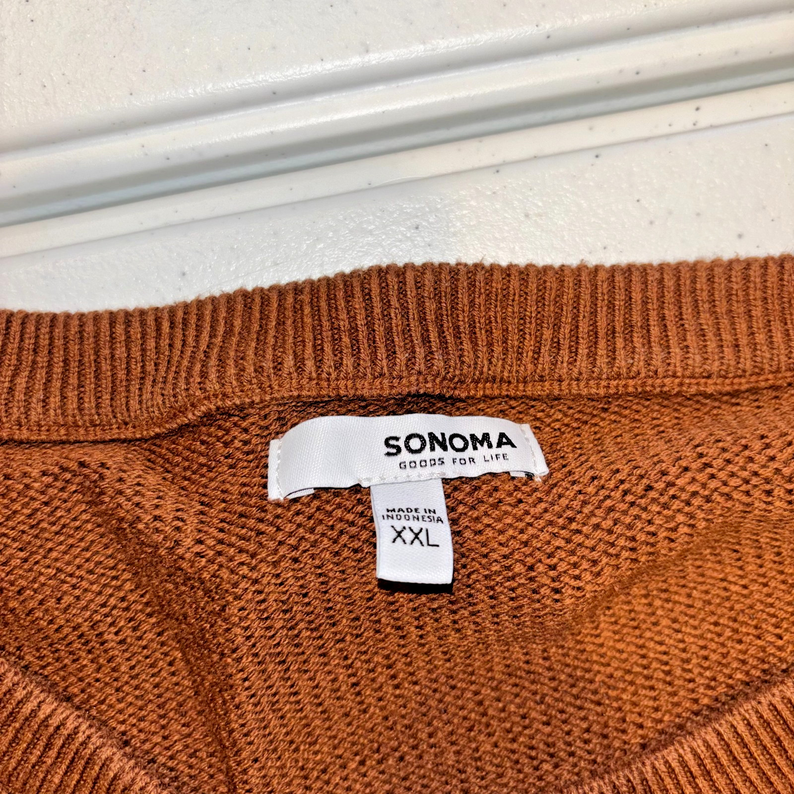 Sonoma Women’s XXL Pullover Sweater Burnt Orange