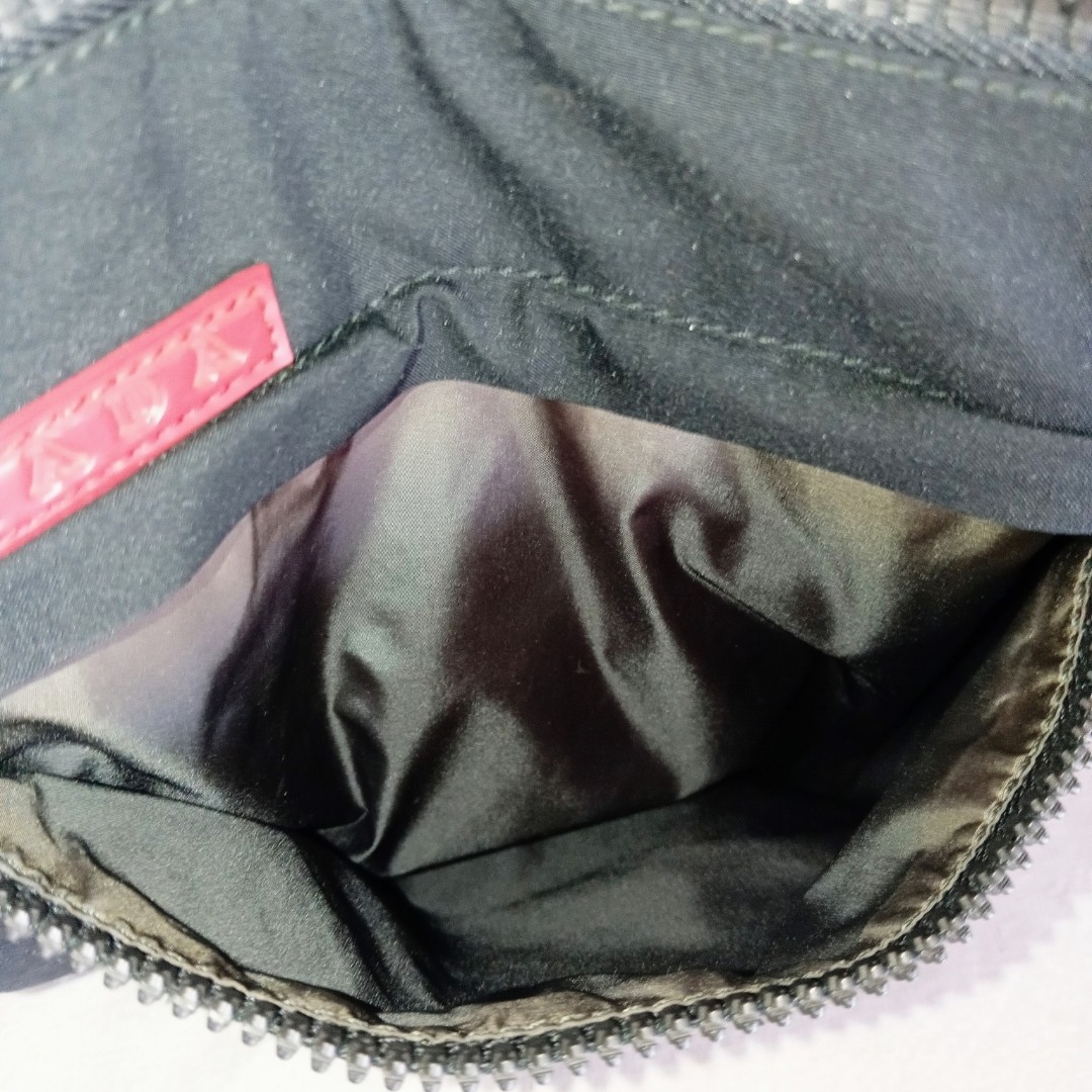 PRADA Sports Nylon Pochette Shoulder Bag Black Size: W:7.9 × H:7.9 in.