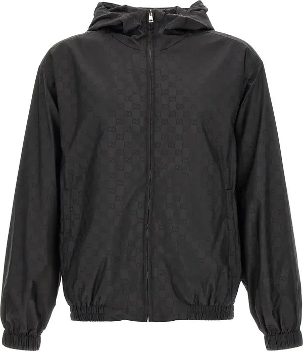 Gucci men’s Black Polyamide Shell Jacket