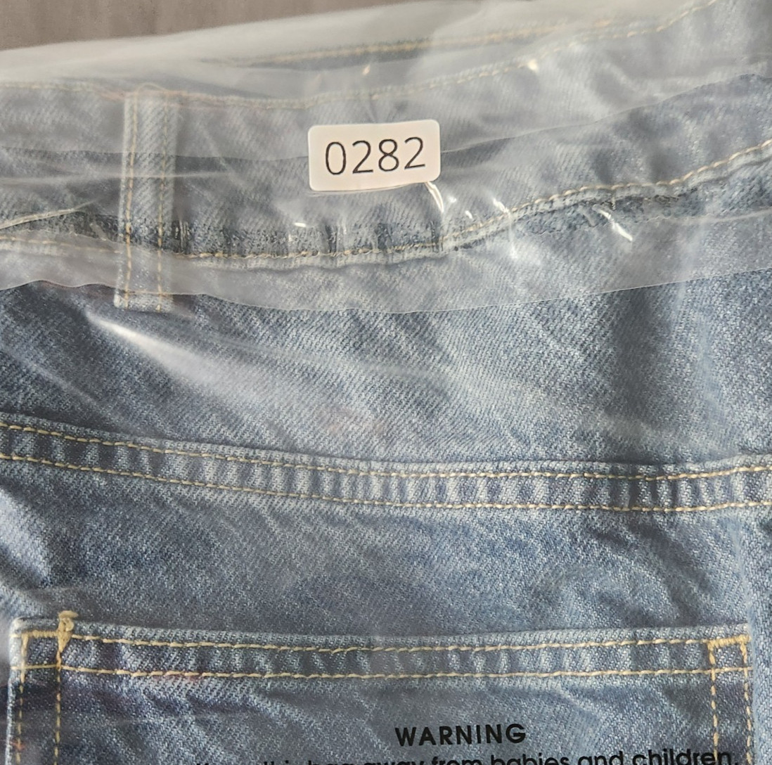 BOOHOO MAN Jeans Mens Size 36 RELAXED FIT MEN’S JEANS Light Wash Distressed