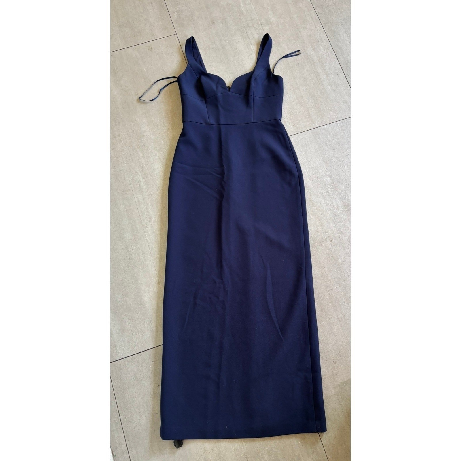 BCBGMAXAZRIA Dark Navy Sweetheart Maxi Evening Gown Dress MT01D35DNY Size 10 NWT
