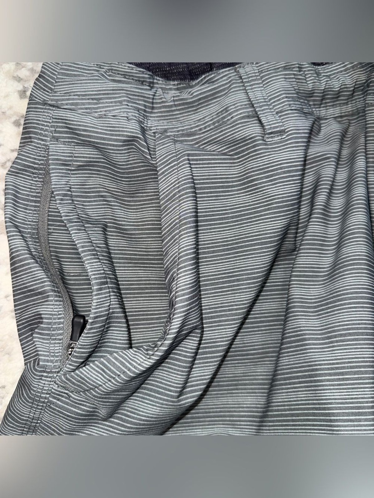 Hang Ten Men’s Striped Chinos – Blue and Gray