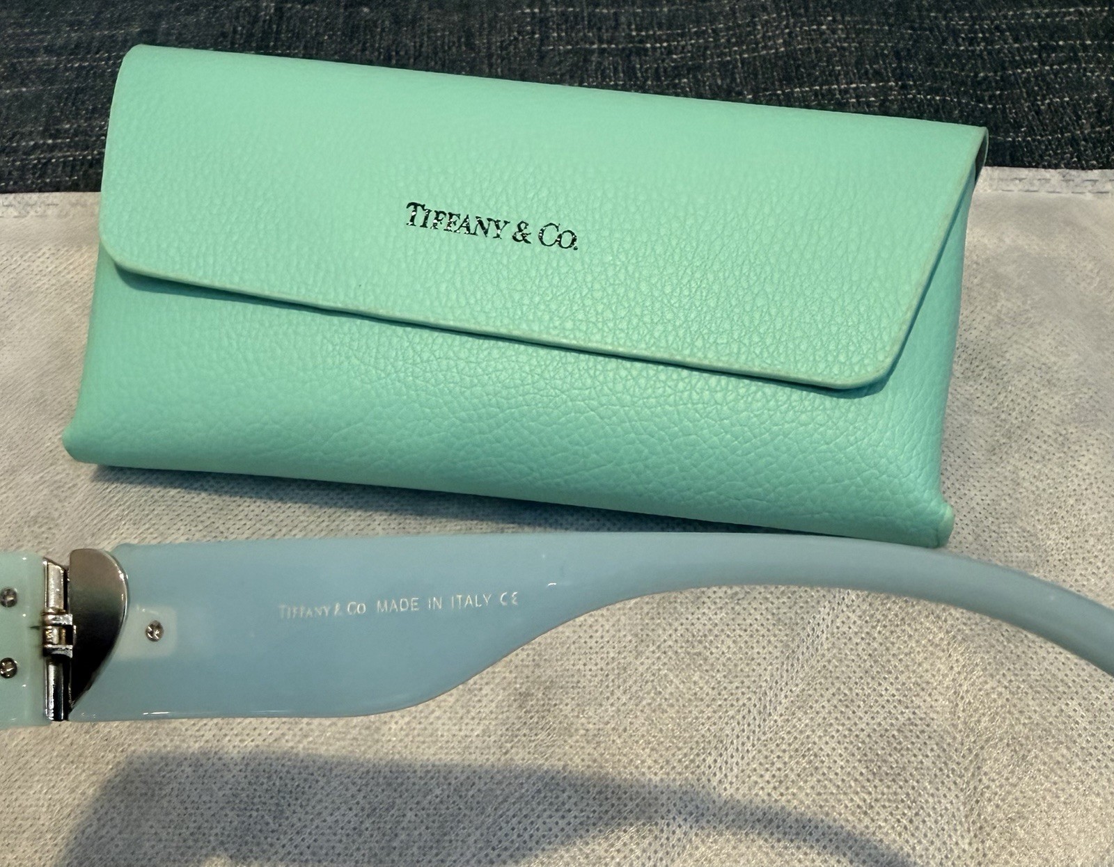 AUTHENTIC Tiffany & Co. TF4216 Cat Eye Sunglasses Black Frame UV400 58-17