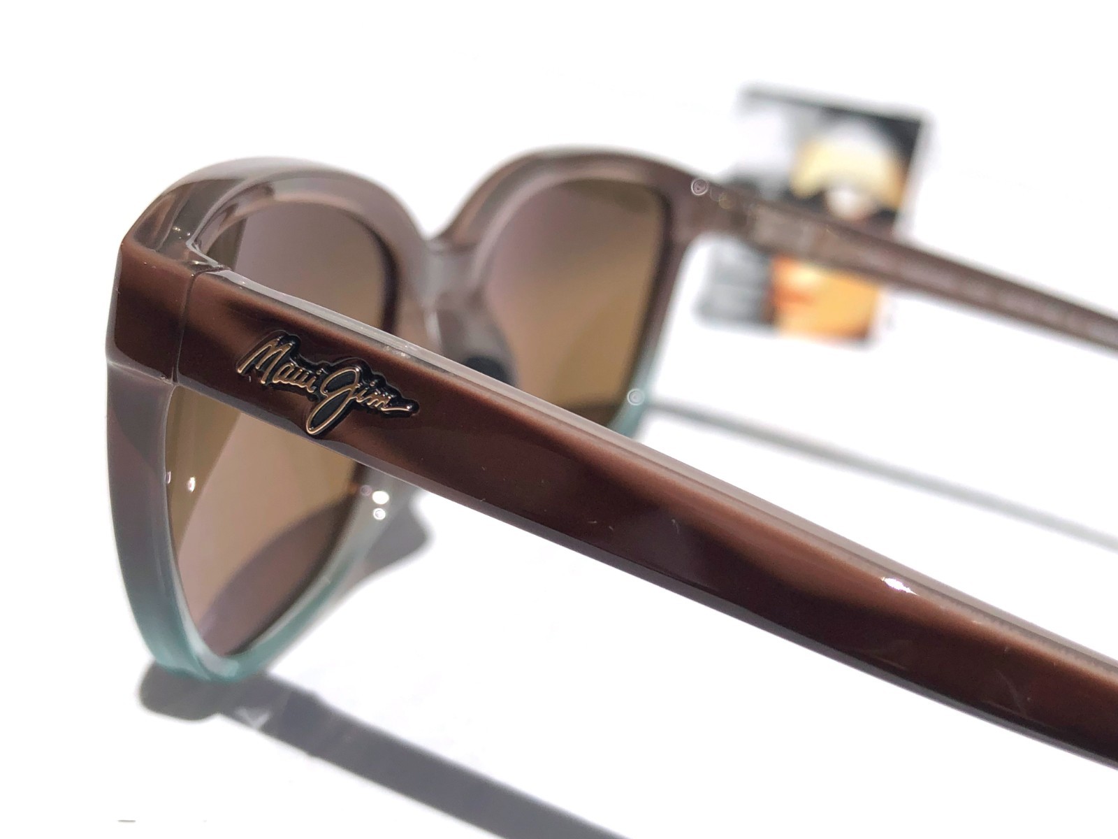 NEW Maui Jim HONI Sandstone & Blue POLARIZED HCL Bronze GLASS Sunglass HS758-22B