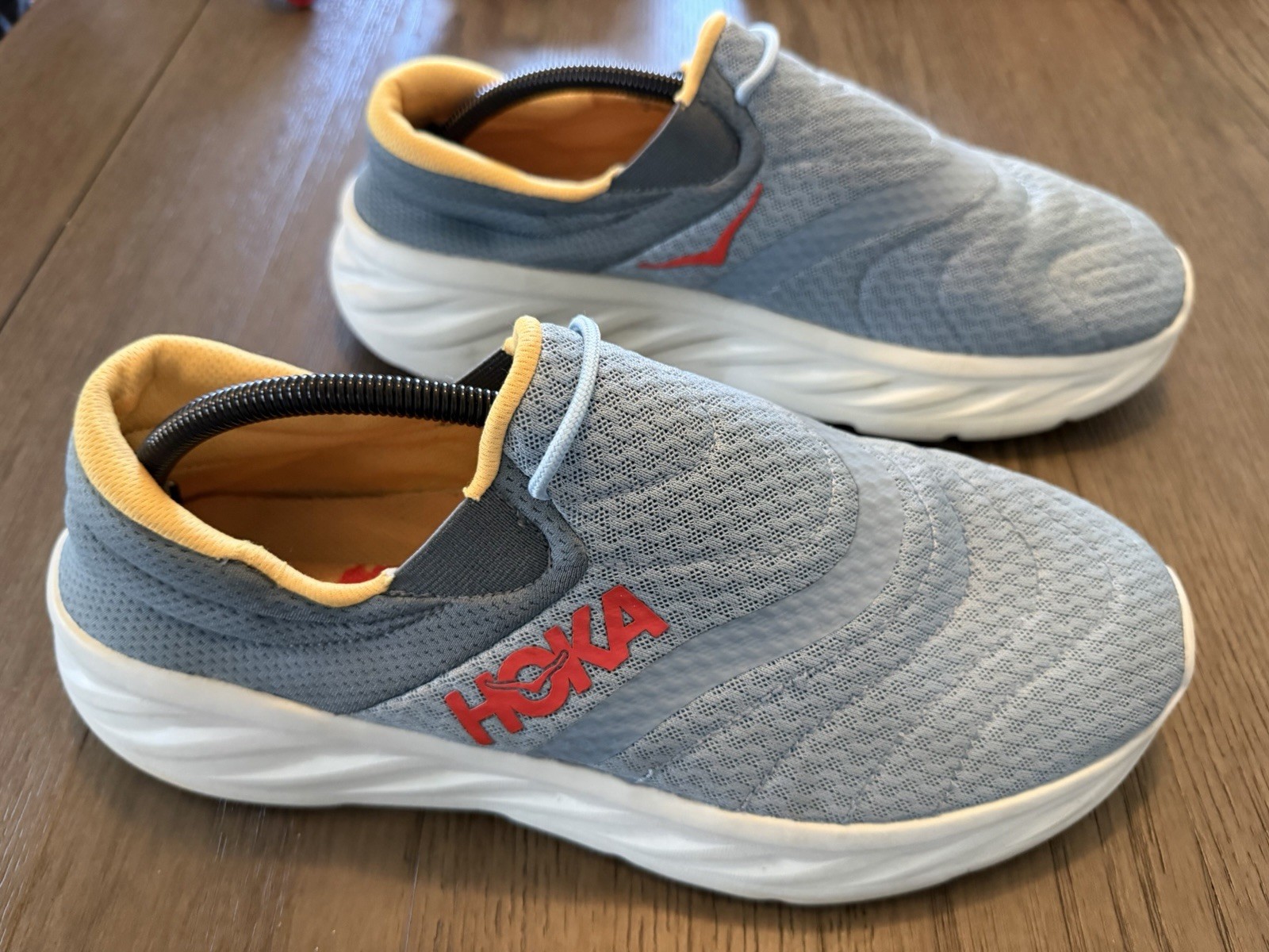 Hoka One Ora Recovery 2 Shoes Men’s 12 Blue Slip On Sneaker Lightweight Mesh
