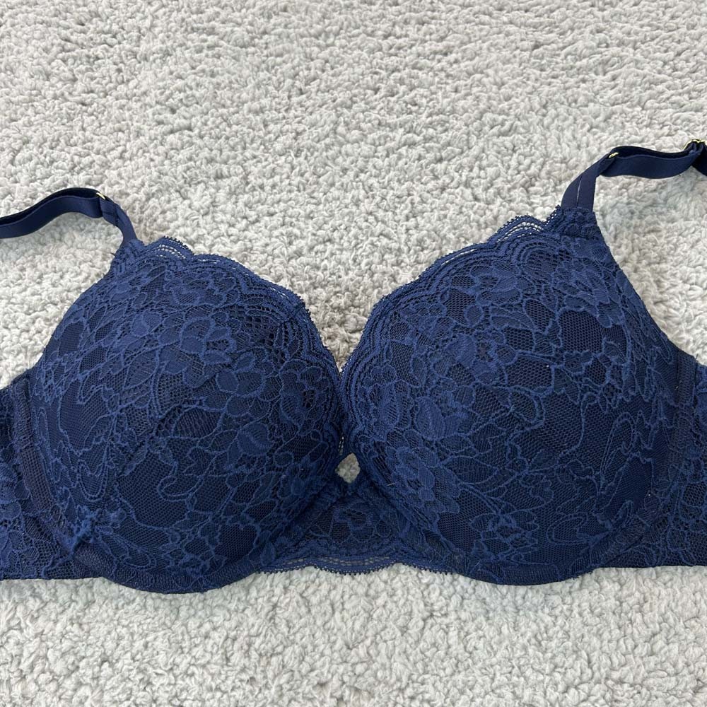 Joyspun Bra 36C T-Shirt Bra Sexy Blue Lace