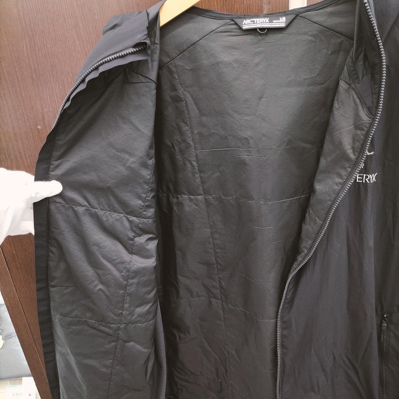 Arcteryx Atom SL Hoody Mens Nylon Jacket Black L Used