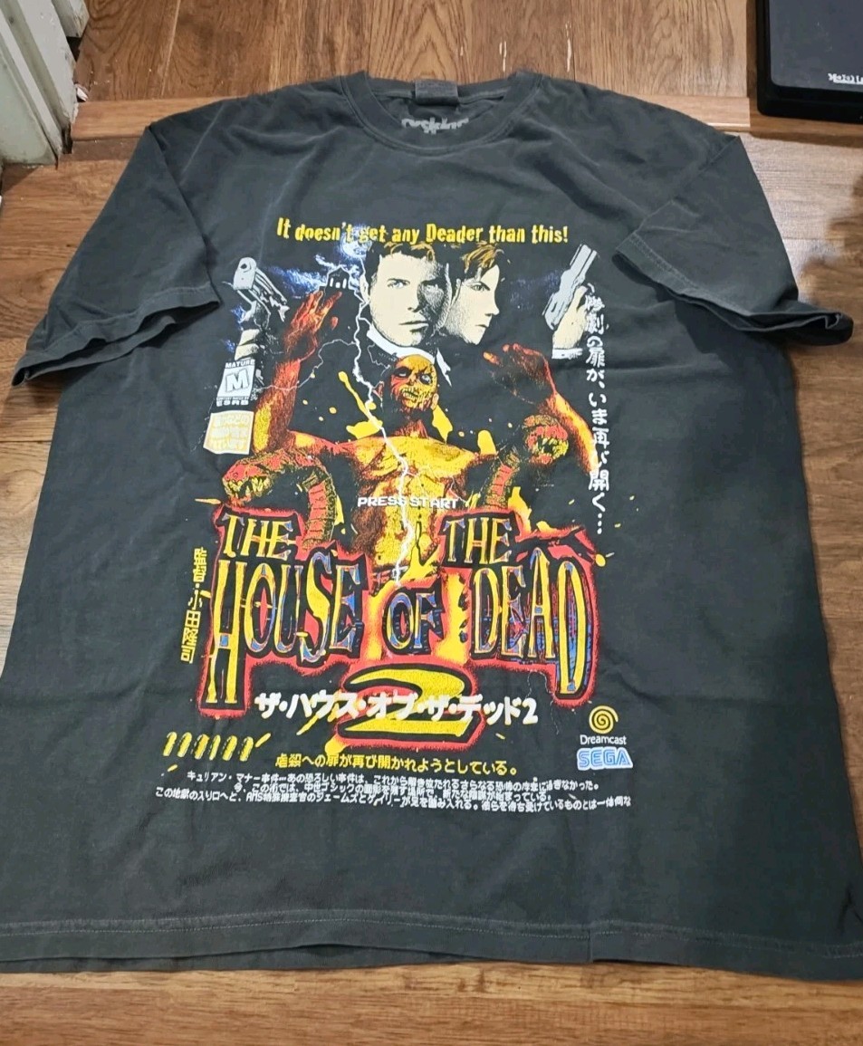 Rucking Fotten The House Of The Dead 2 Sega Dreamcast TShirt Men’s XL Retro