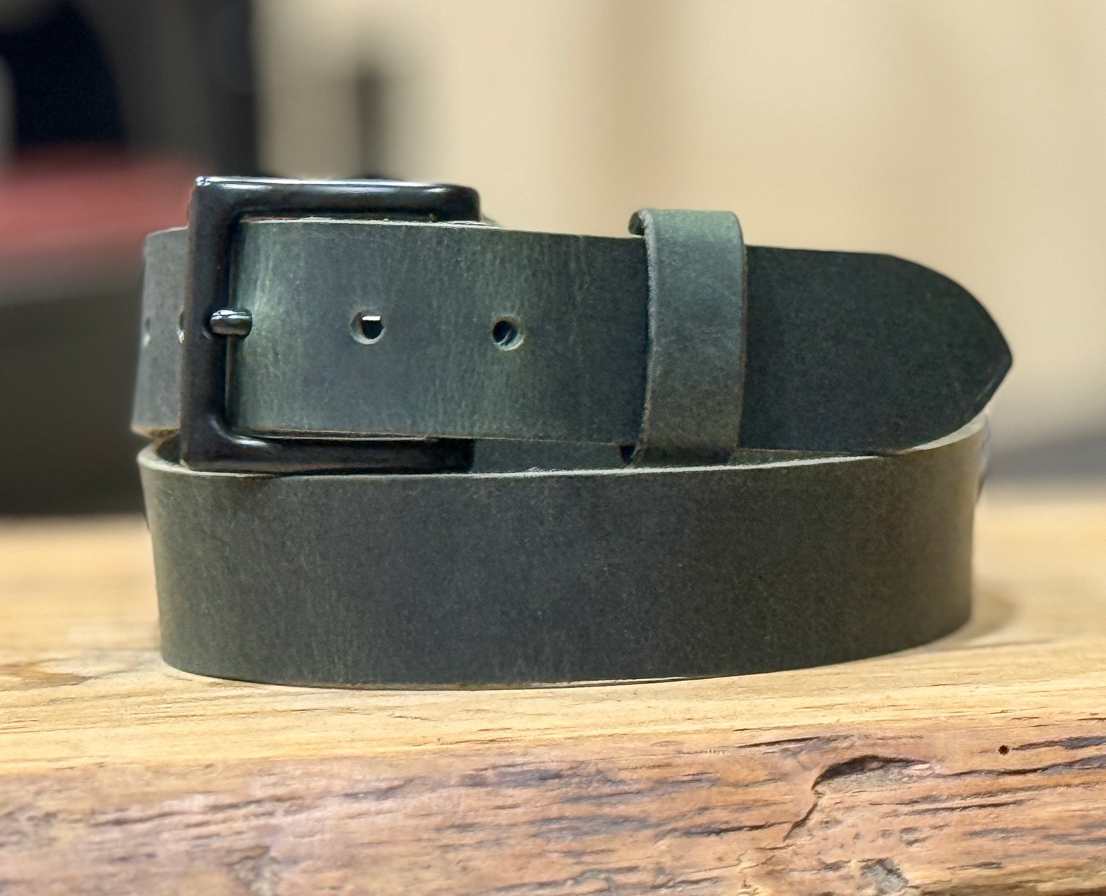 Full Grain Leather Belt 1.5″ Heavy Duty Buffalo Crazy Horse Work Belt USA