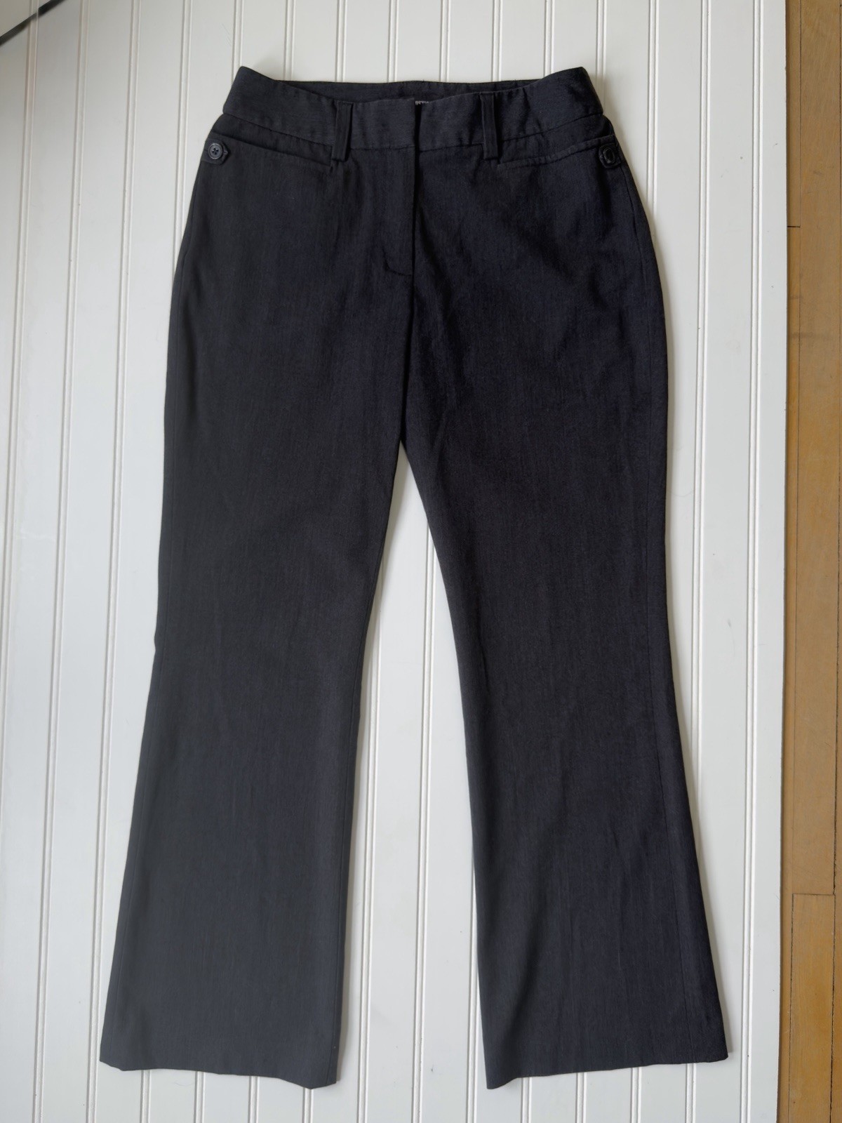 Petite Sophisticate Charcoal Grey Dress Pants 6Petite Trousers Bootcut Mid Rise