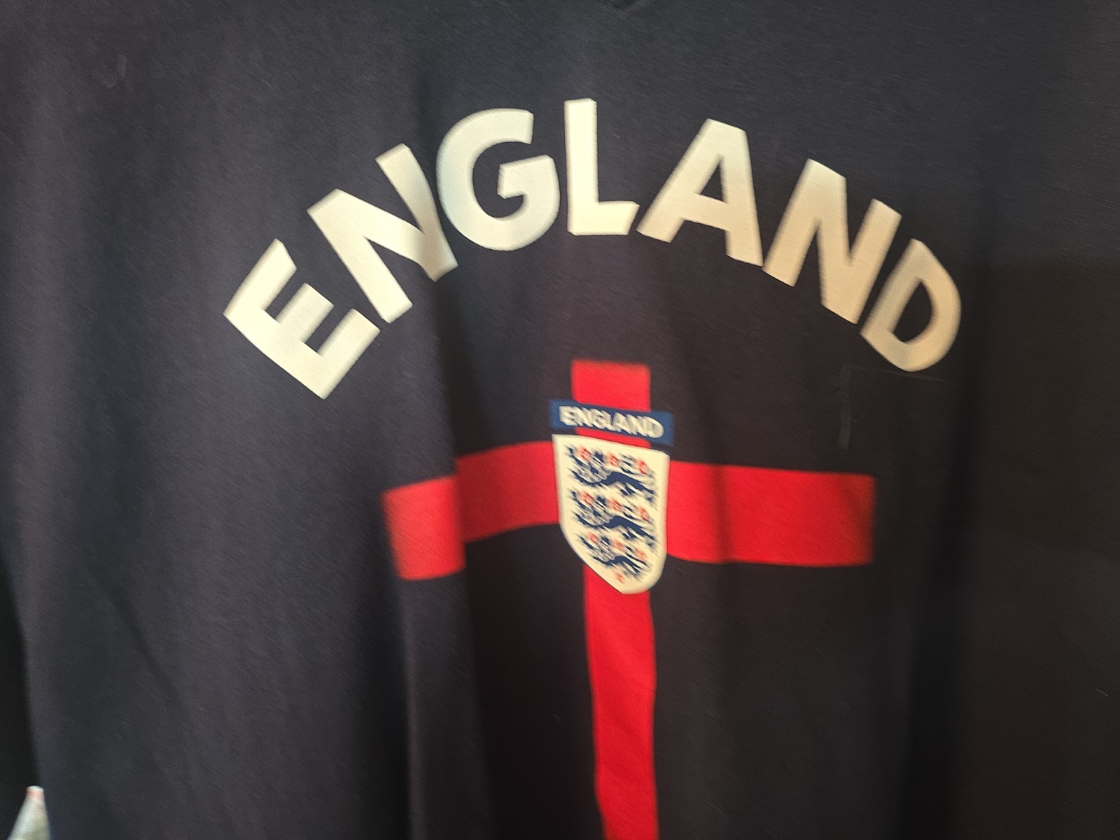 The Three Lions Official England T Shirt Adult L Blue In Excellent Shape