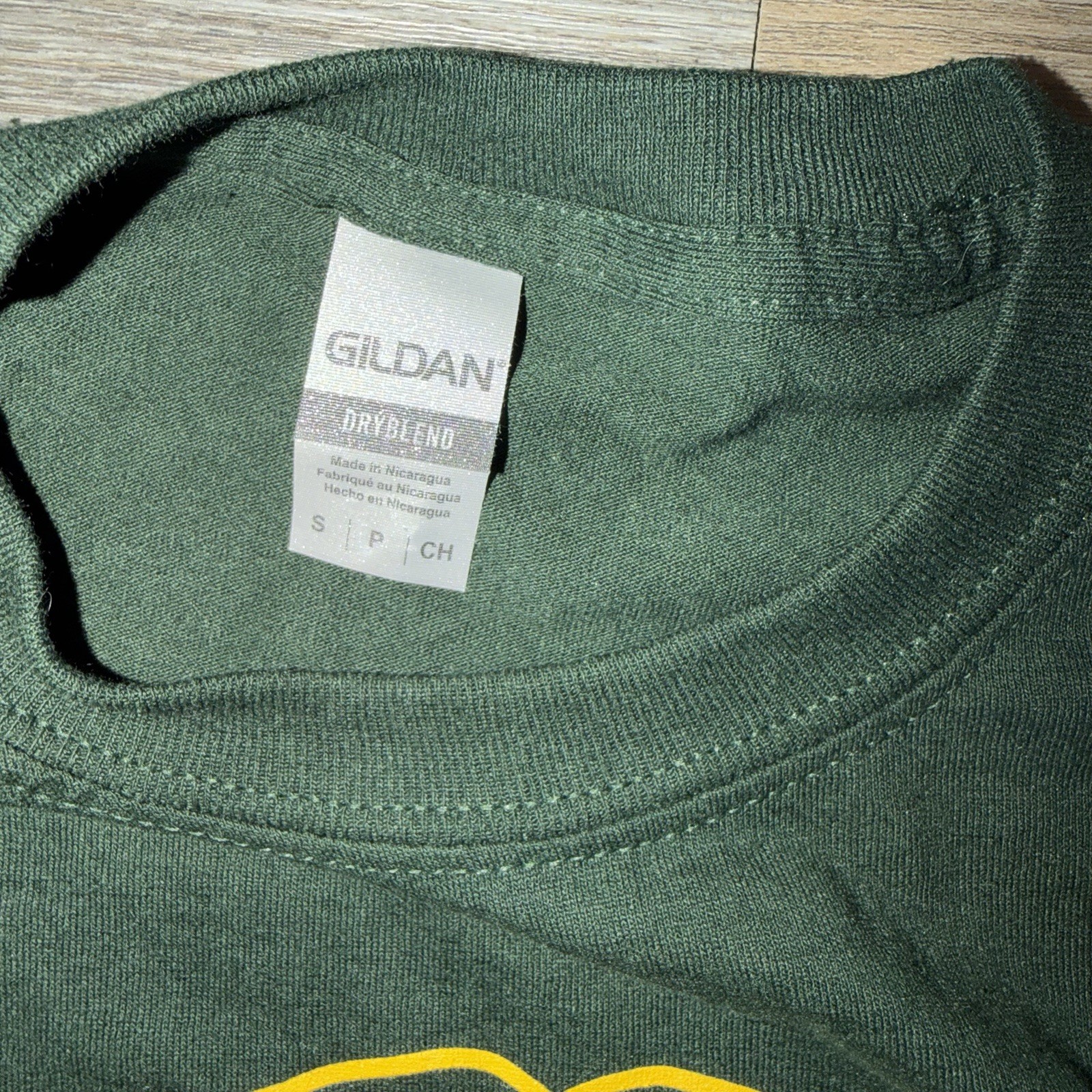 Gildan DryBlend Baylor Bears Logo Graphic Print Crew Neck T-Shirt Men’s S
