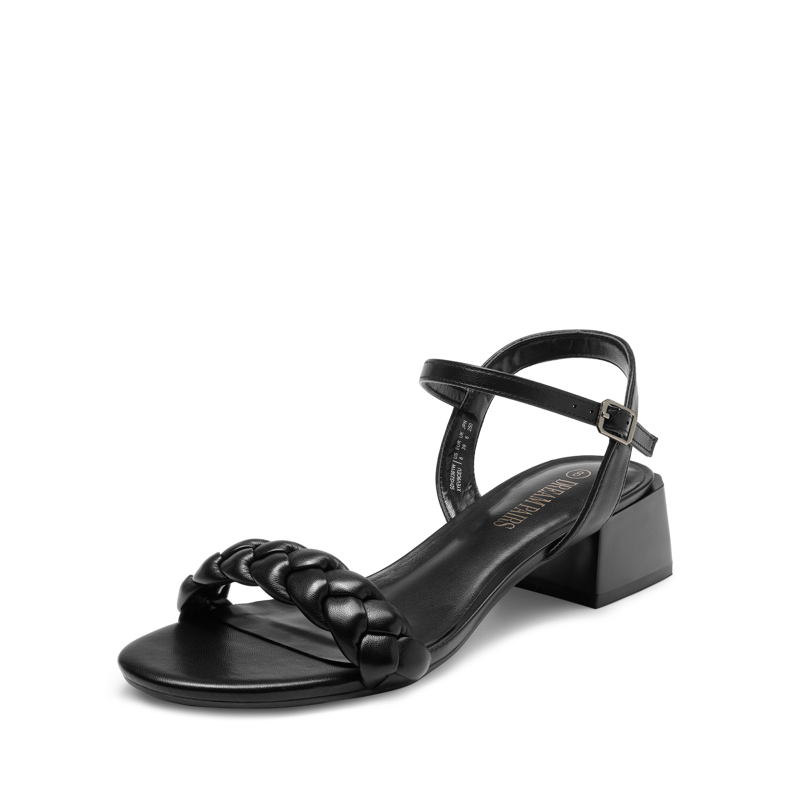 Women Dress Heel Sandals Ankle Strap Low Chunky Block Open Toe Wedding Sandals